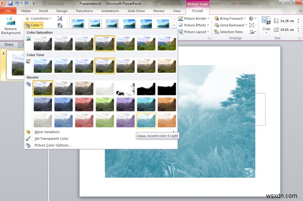 How to create a textured slide background in Microsoft PowerPoint