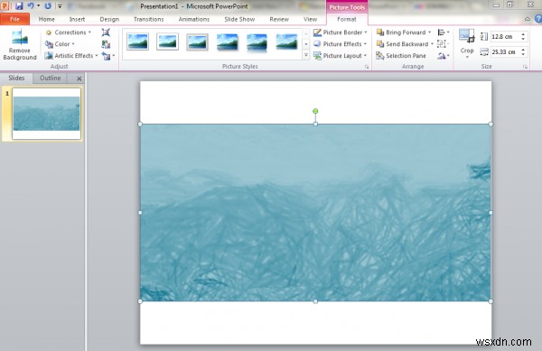 How to create a textured slide background in Microsoft PowerPoint