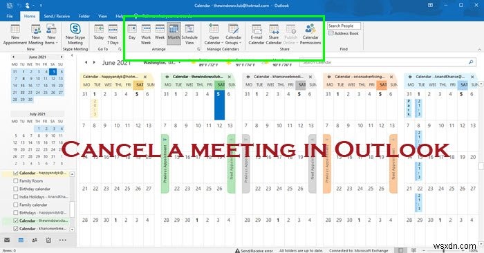 How to cancel a meeting in Outlook Calendar