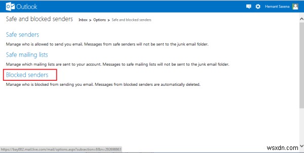 How to Block Junk, Spam and Unwanted mail in Outlook.com