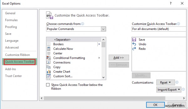 Customize the Quick Access Toolbar in Excel to make it work for you