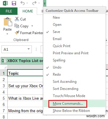 Customize the Quick Access Toolbar in Excel to make it work for you
