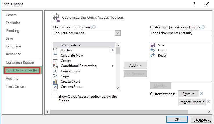 Customize the Quick Access Toolbar in Excel to make it work for you
