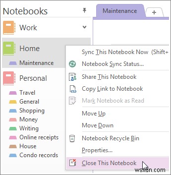 How to delete a OneNote notebook from OneDrive
