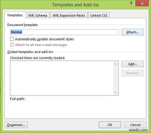 Cannot change Default Font in Microsoft Word