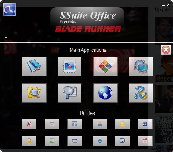 SSuite Blade Runner Portable Office Suite for Windows 10