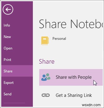 How to change Permissions for a Notebook on OneDrive