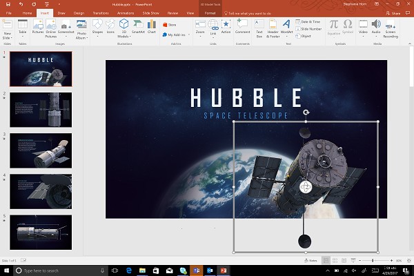 How to insert animated 3D Models into your PowerPoint presentation