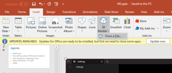 How to insert animated 3D Models into your PowerPoint presentation