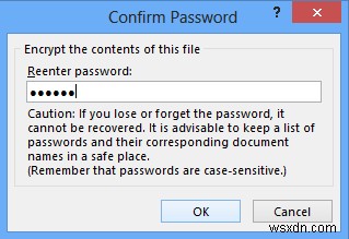 How to Password protect Microsoft Office documents