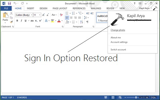 Sign in feature disabled in Microsoft Office? Here is the fix!