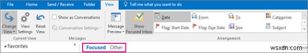 How to Turn On/Off Focused Inbox feature in Outlook