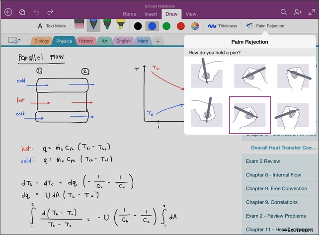 How to use Handwriting and OCR features of OneNote in iPad