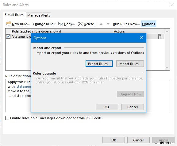 How to Export or Import Rules in Microsoft Outlook