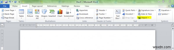 How to link PPT or PDF objects in Word document