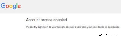 Outlook says Please log in via your web browser for accessing Gmail