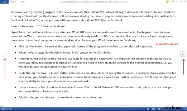 How to use Read Mode feature in Microsoft Word