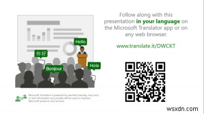 Presentation Translator lets you add live subtitles and translate presentations