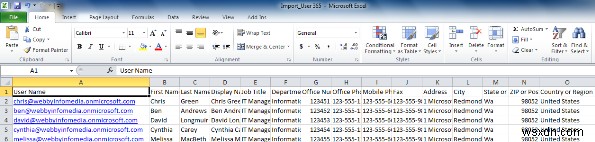 How to add multiple users with bulk import in Office 365