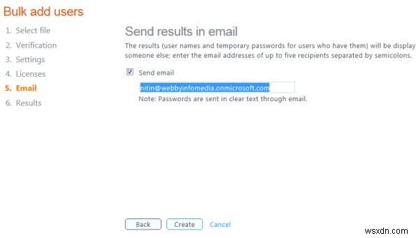 How to add multiple users with bulk import in Office 365