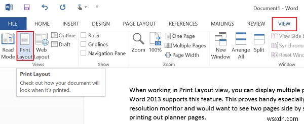 How to view multiple pages in Microsoft Word at once