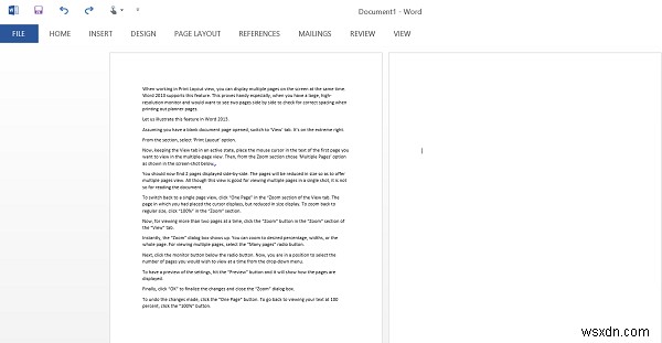 How to view multiple pages in Microsoft Word at once