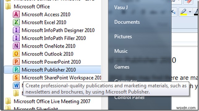 How to create a Business Card using Microsoft Publisher