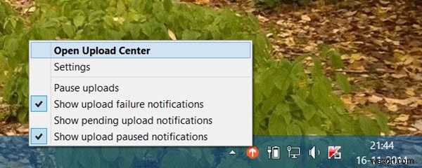 Microsoft Office Upload Center: Remove its taskbar icon or Disable it completely
