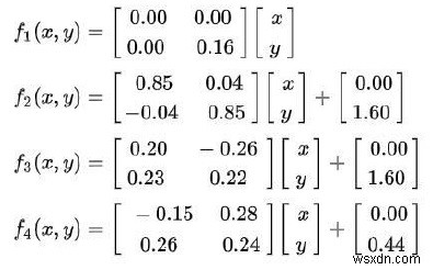 Barnsley Fern in Python
