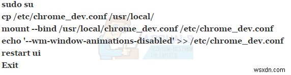 How to Disable ChromeOS Window Animation