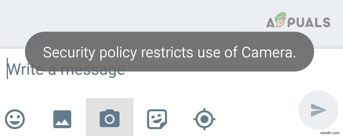 Fix: Security Policy Restricts Use of Camera on Android