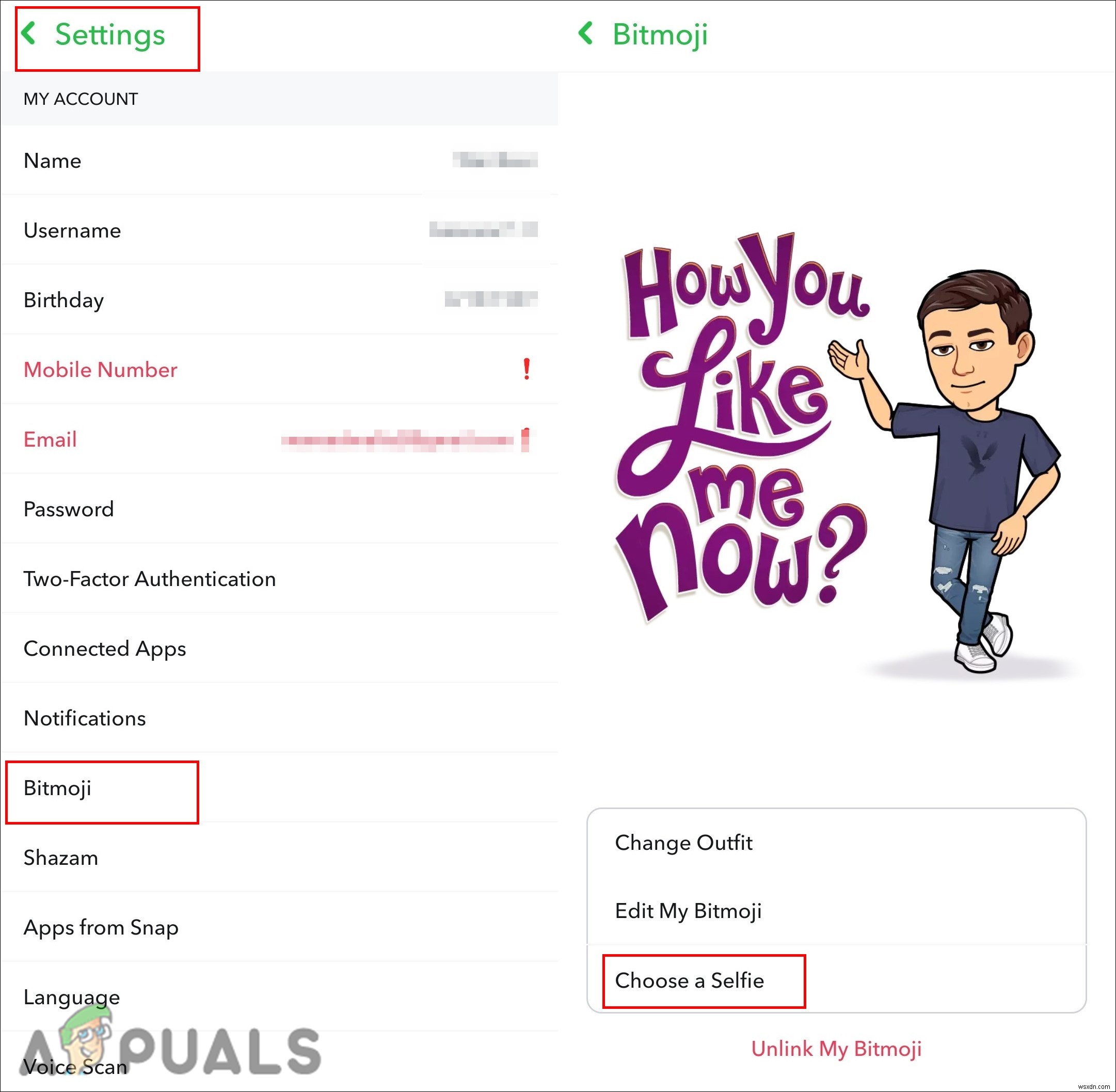 How to Change Bitmoji Expression on Snapchat?