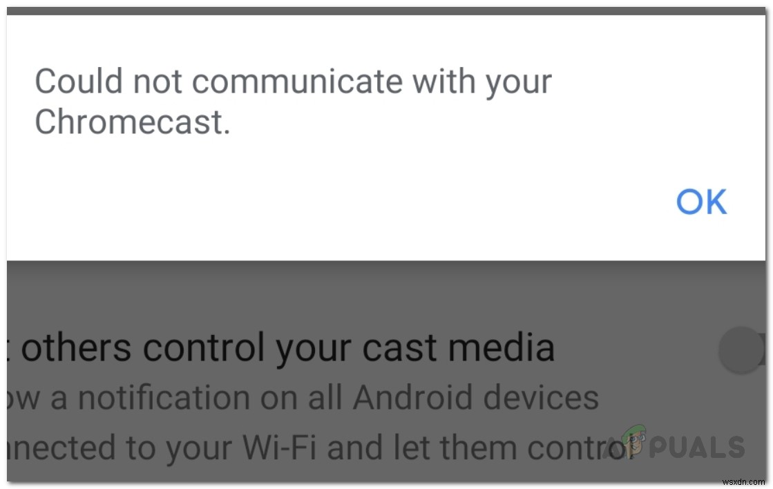 How to Fix Error Could not Communicate with your Chromecast on Android?