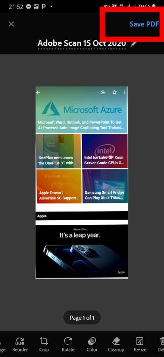 How to Convert a Screenshot to a PDF in Android