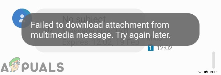Fix: Failed to Download Attachment from Multimedia Message
