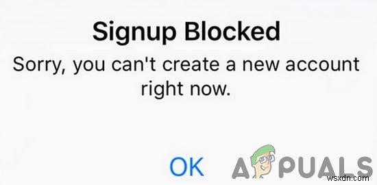 Fix: Instagram Sign Up Error