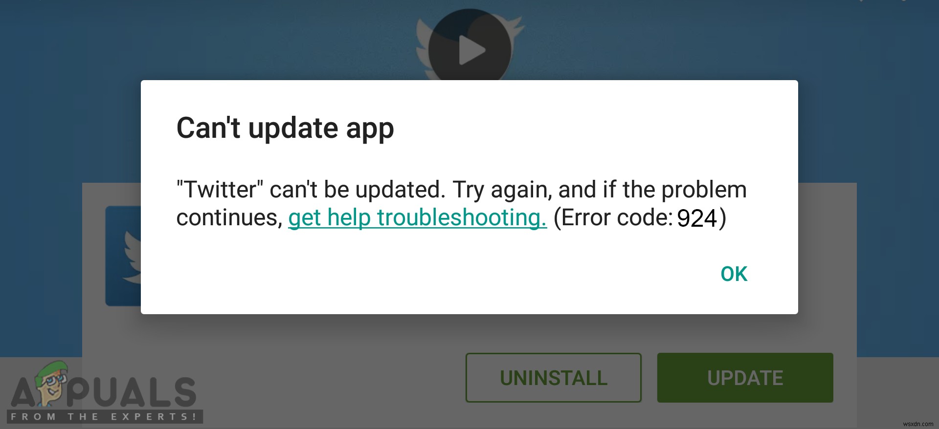 How to Fix Google Play Store Error Code 924