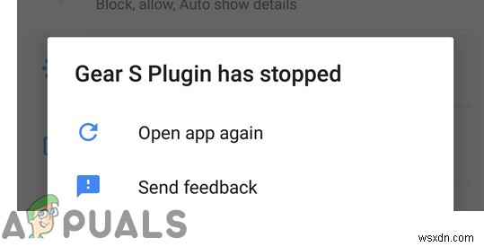 Fix: ‘Plugin Has Stopped’ on Samsung Gear Smart Watches