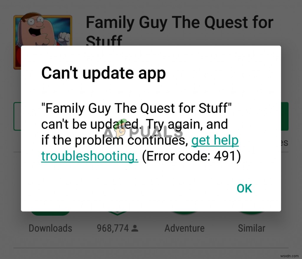 Fix: Google Play Error Code 491