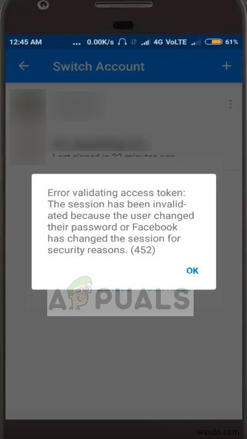 Fix: Facebook Error Validating Access Token