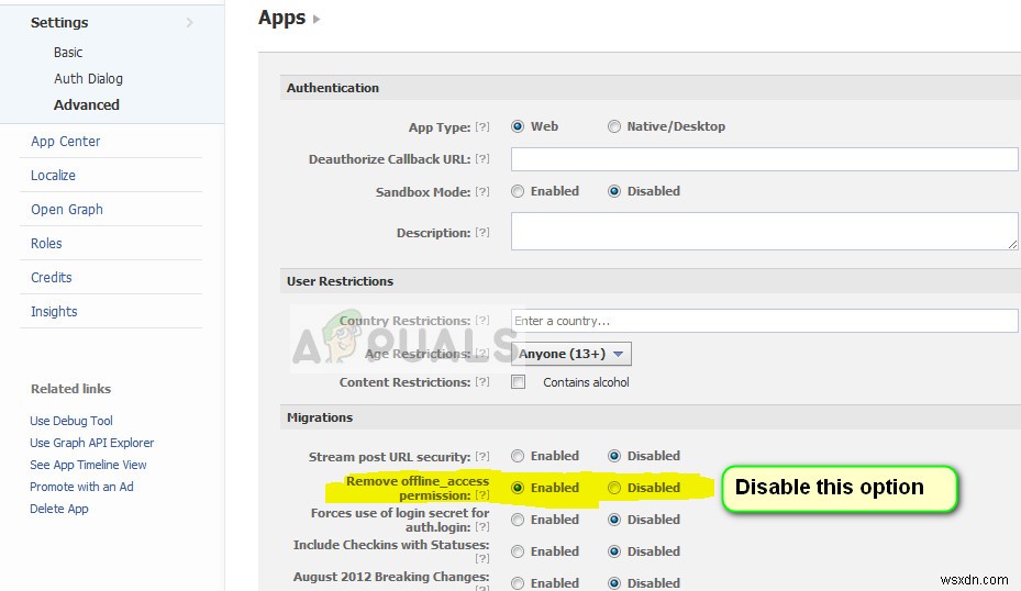Fix: Facebook Error Validating Access Token
