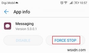Fix: Unfortunately, Messaging has stopped
