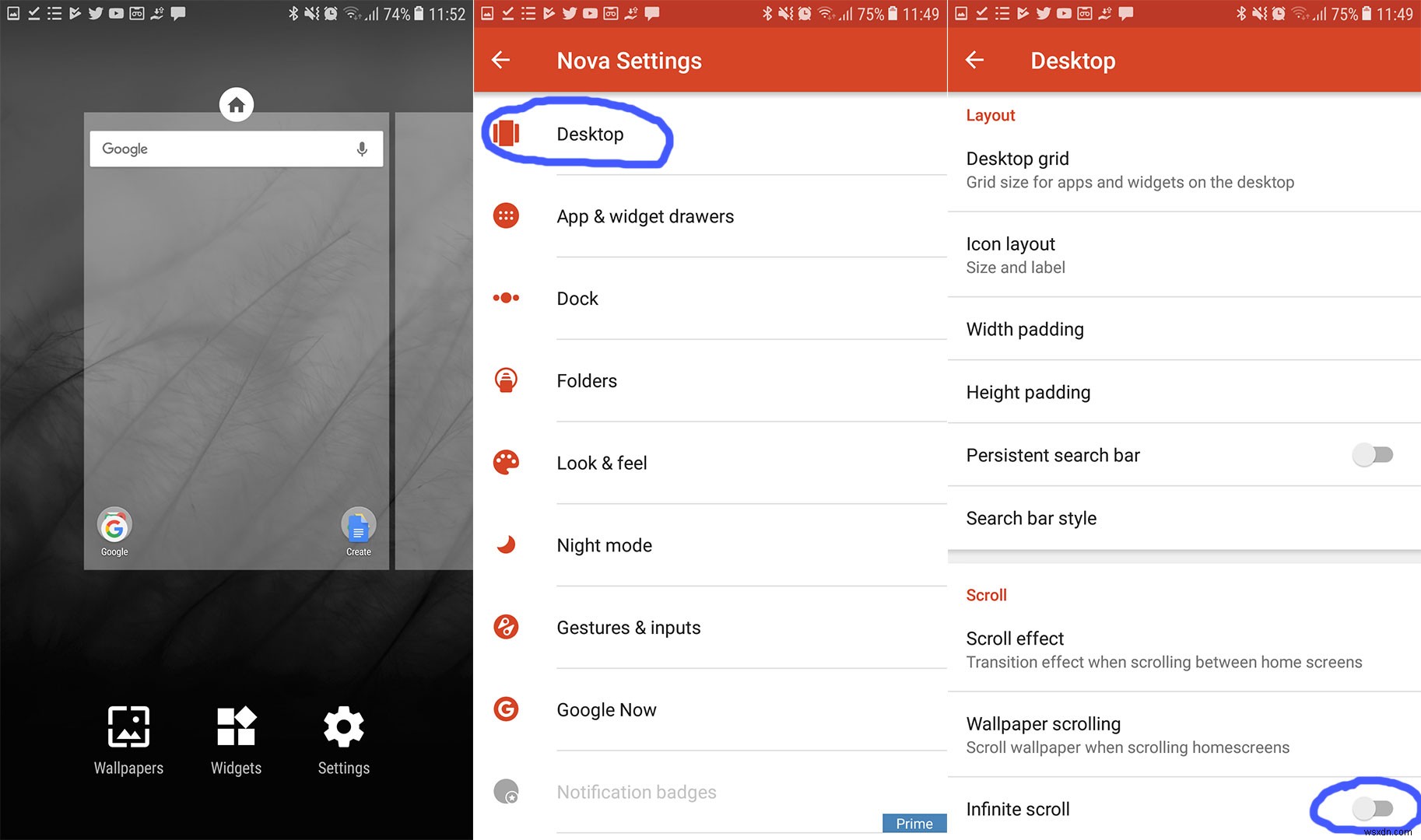 How to Enable Google Now Page in Nova Launcher Home Screen