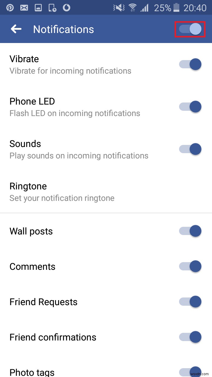 Fix: Facebook Notifications not Working