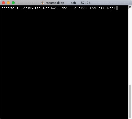 How to Install wget in macOS