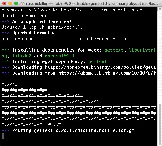 How to Install wget in macOS