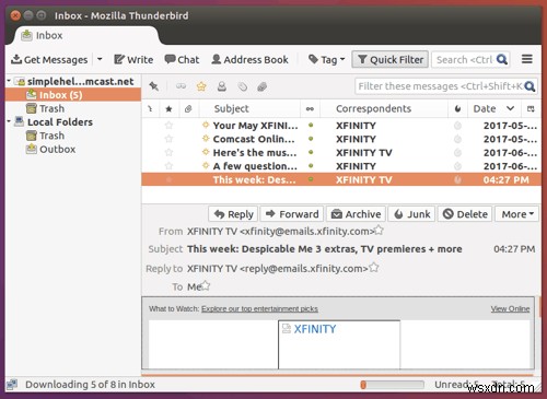 How to Setup Comcast Email in Ubuntu Linux