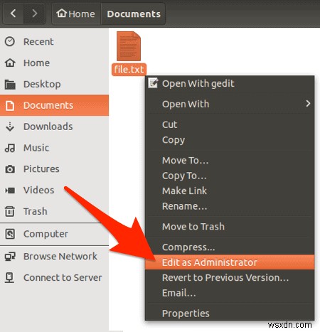 How to Add “Edit as Administrator” to the Ubuntu Right-Click Menu