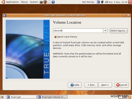 How to encrypt a USB thumb drive in Ubuntu