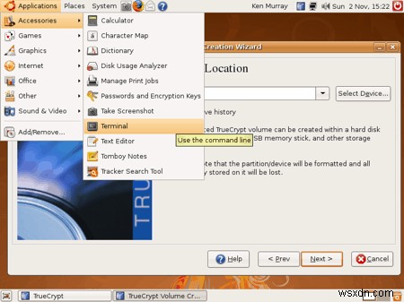 How to encrypt a USB thumb drive in Ubuntu